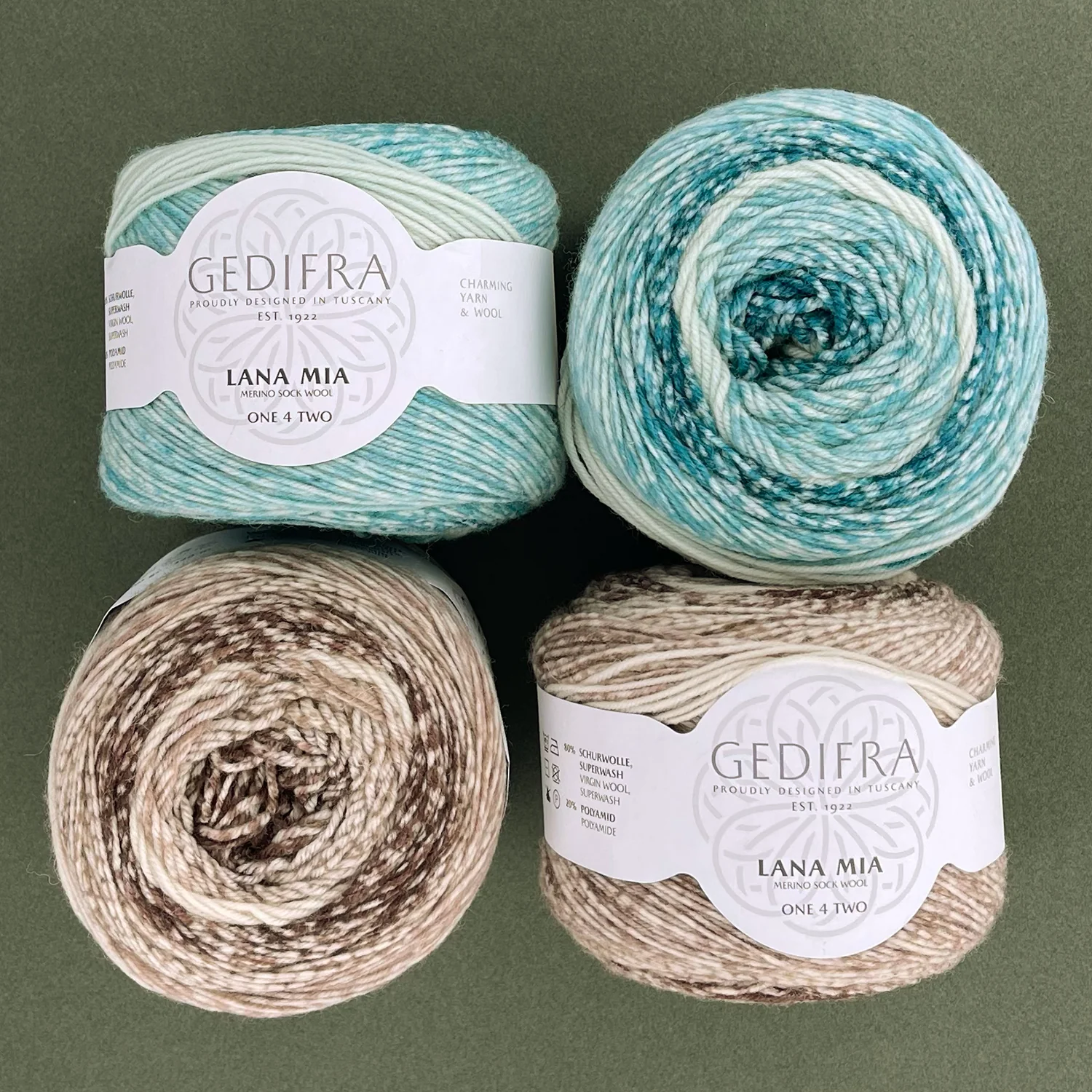Lana Mia One 4 Two, aquarelle, 100 g